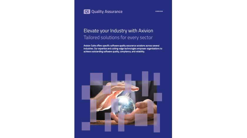 Overview: Elevate your Industry with Axivion